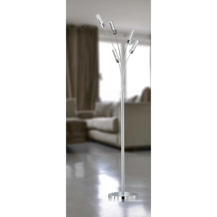 Wofi Leuchten Wofi MIDU Stehlampe LED Chrom, 5-flammig â Bild 2