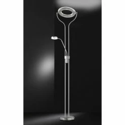 Wofi Leuchten Wofi REMY Deckenfluter LED Nickel-Matt, 2-flammig