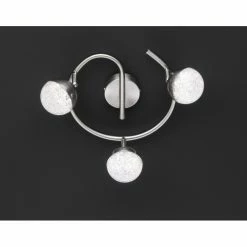 Wofi Leuchten Wofi SANAN Deckenleuchte LED Nickel-Matt, 3-flammig