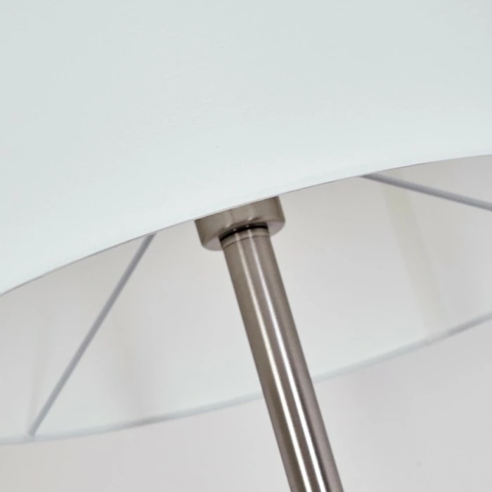 Hofstein Yuruyacu Stehleuchte LED Nickel-Matt, 2-flammig – Bild 3