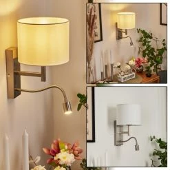 Hofstein Yuruyacu Wandleuchte LED Nickel-Matt, 2-flammig