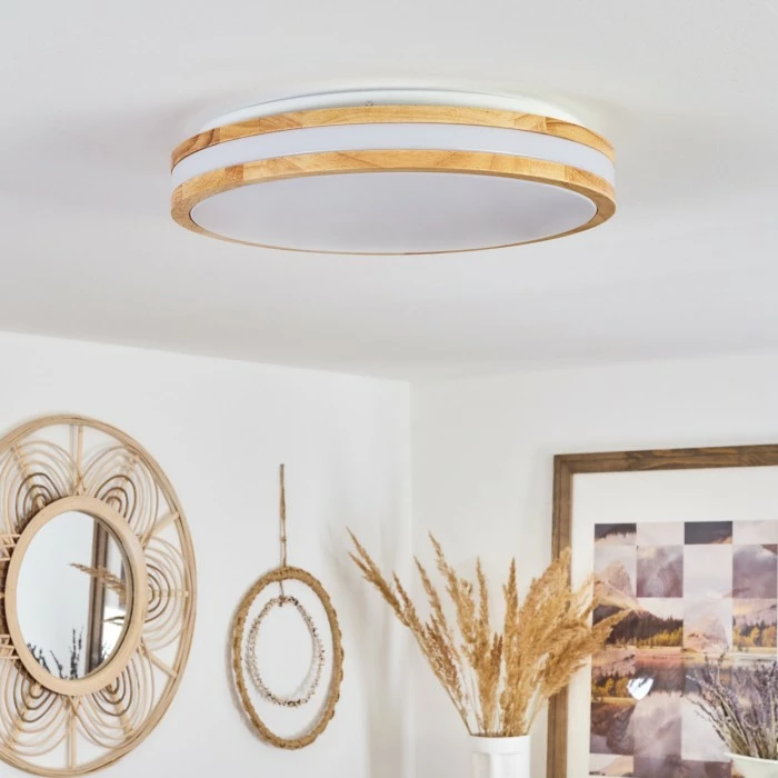 Hofstein Zurzach Deckenleuchte LED Weiß, Naturfarben, 1-flammig – Bild 10